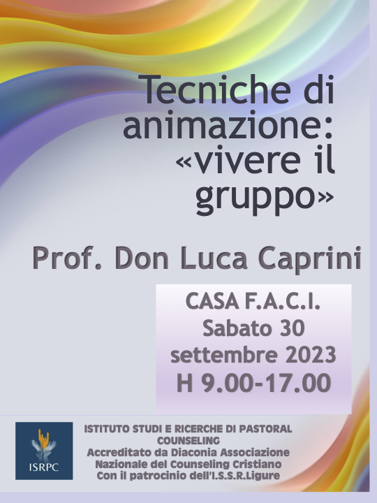 Caprini _30settembre23 Tecniche di animazione: «vivere il gruppo».